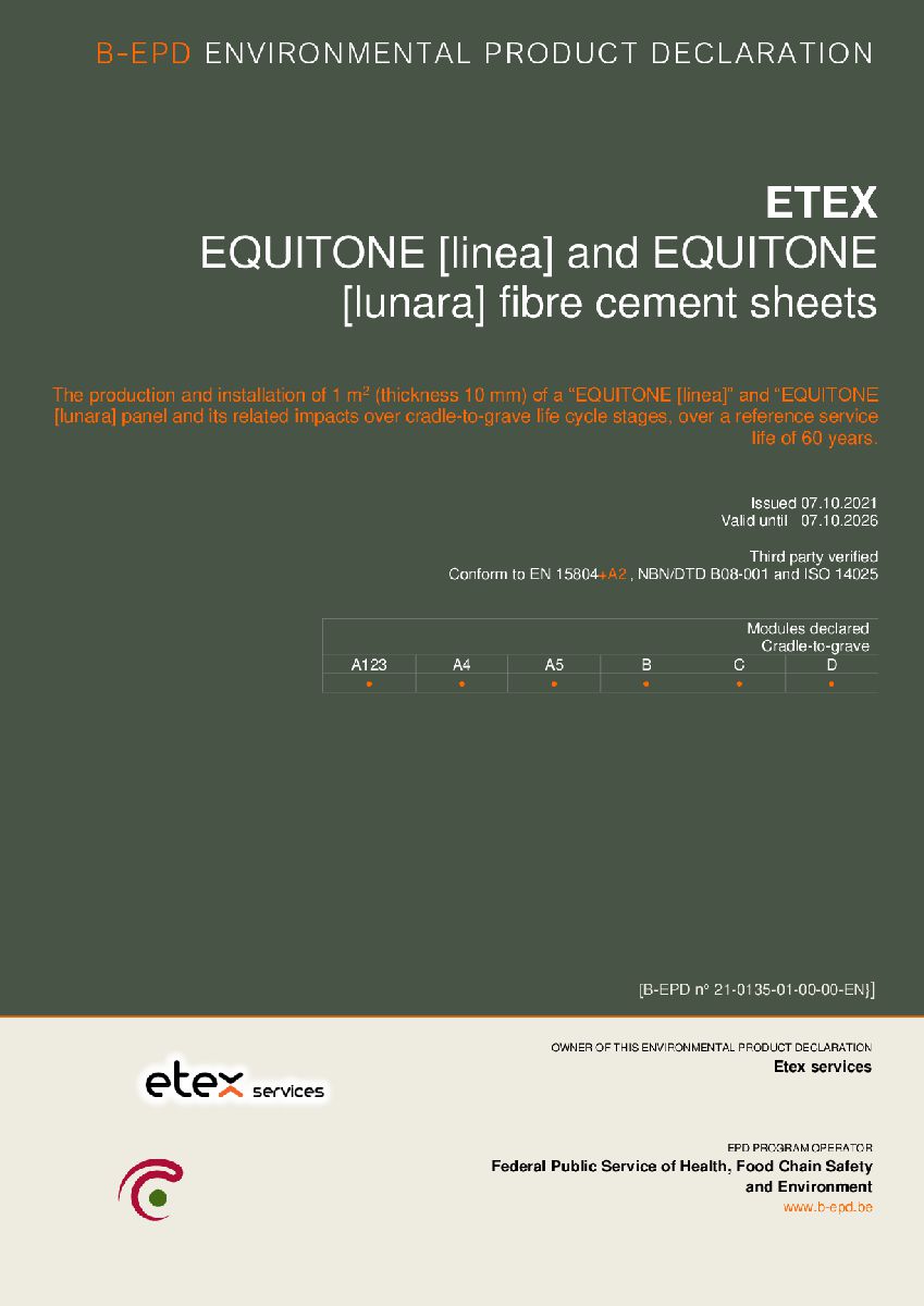 Environmental Asset Declaration EQUITONE [lines] & [lunara] 