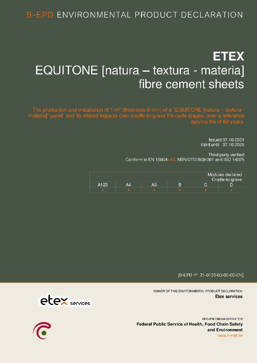 Environmental Asset Declaration EQUITONE [natura]  