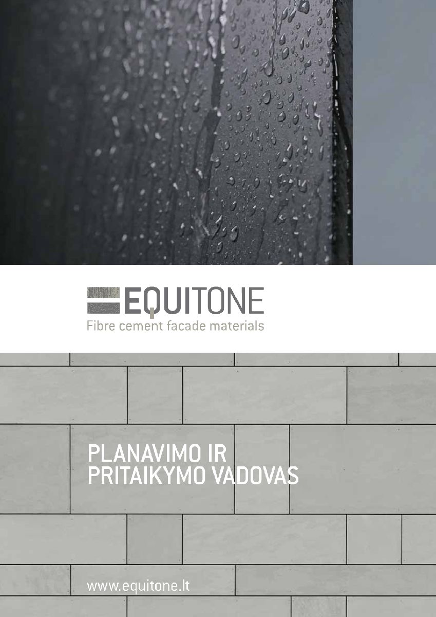 EQUITONE montavimo instrukcija