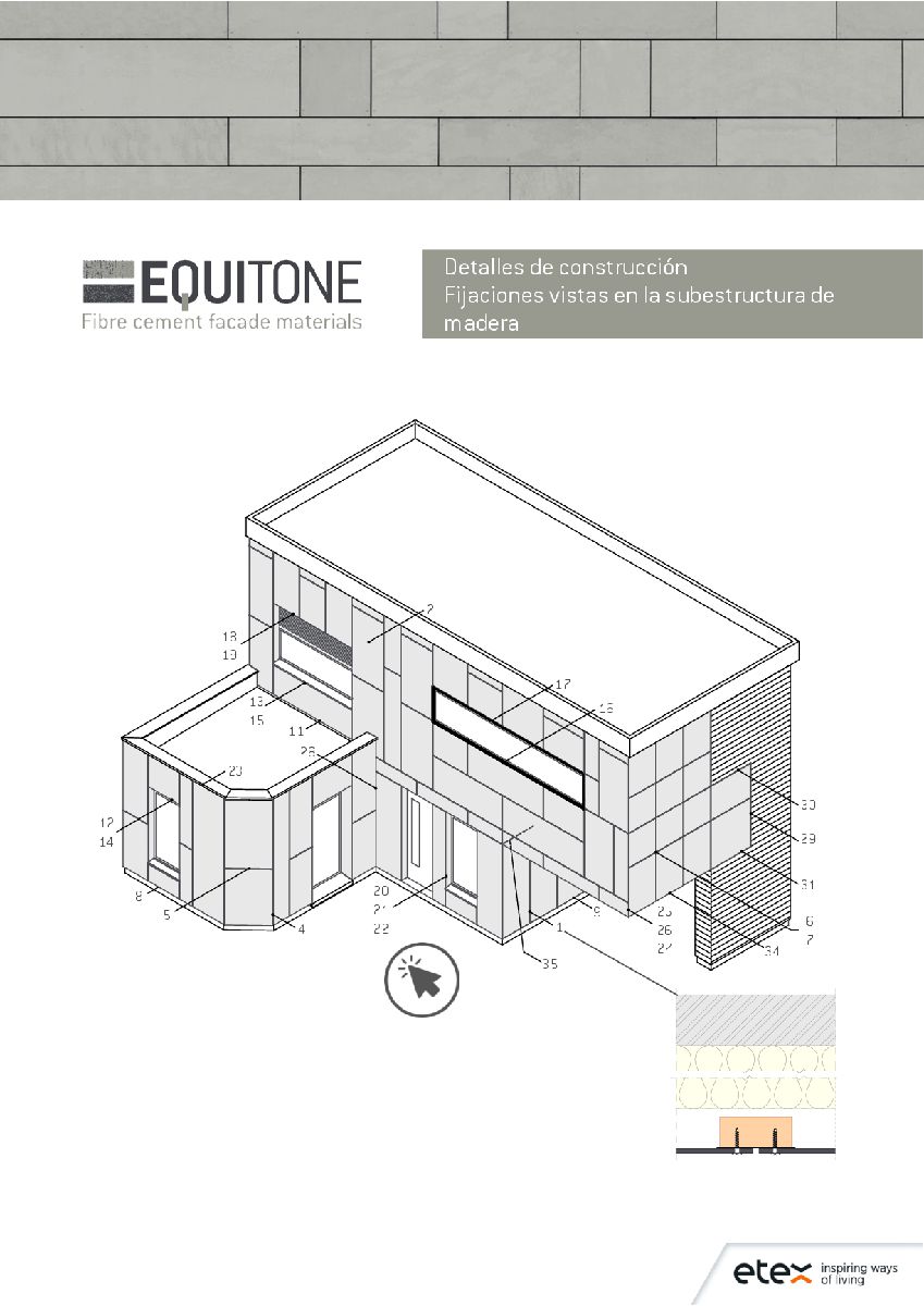 EQUITONE face fixing to timber frame support