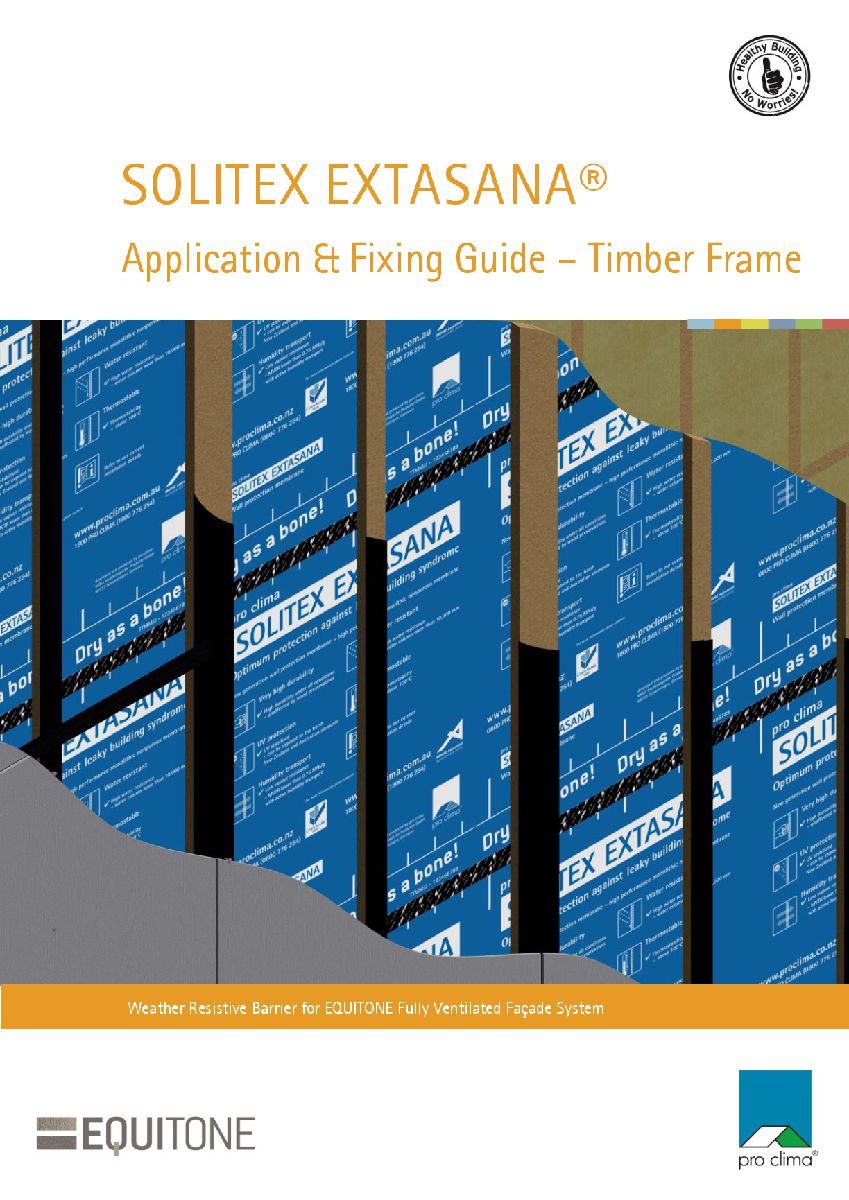 Pro clima S-E application guide fixing to timber frame