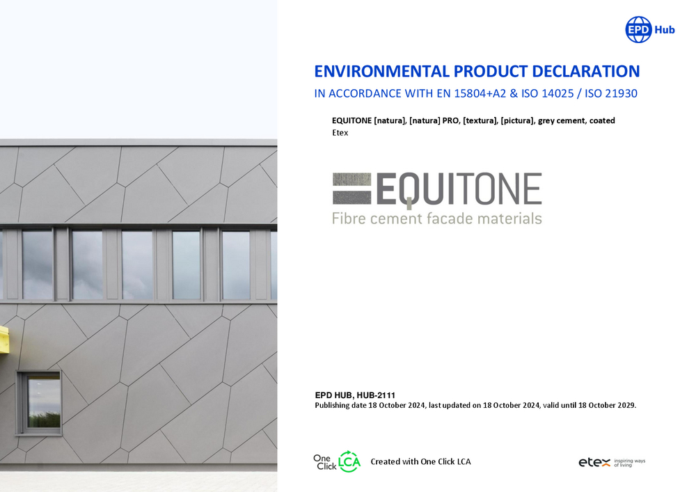 ENVIRONMENTAL PRODUCT DECLARATION