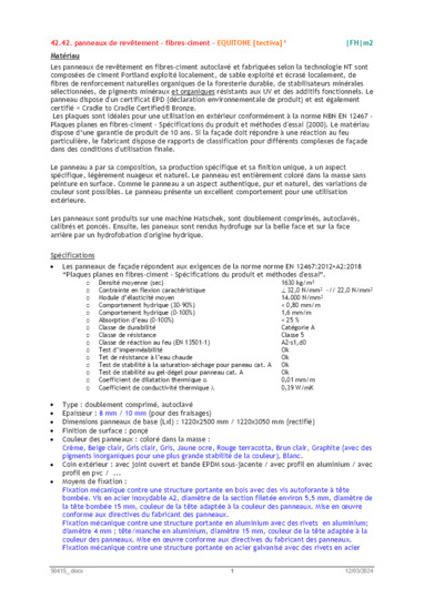 EQUITONE [tectiva] Cahier des charges 